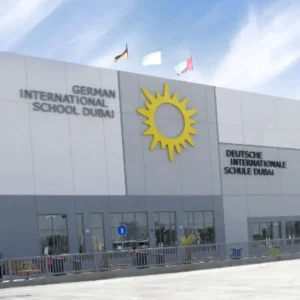 photo of the German International School in Dubai front view