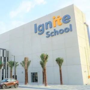 photo of the ignite school in Dubai front view